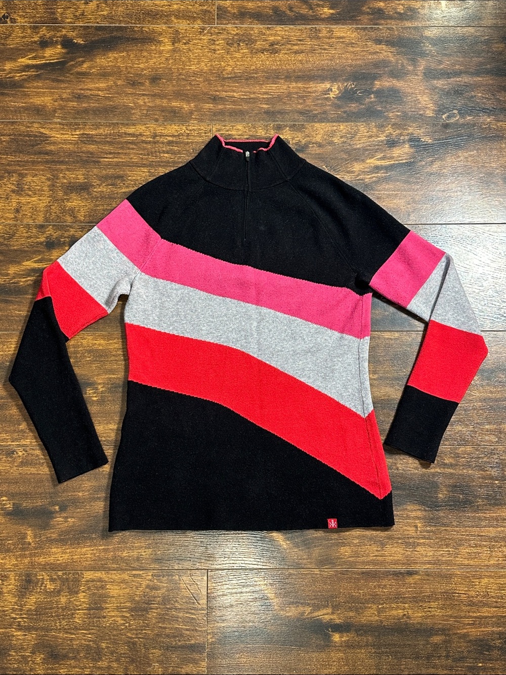 Krimson Klover Quarter Zip Colorblock Sweater M 🎿💕 Après Ski